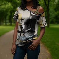 W.E.B. Du Bois Education is Liberation Cross Shoulder Shirt Scholar, Activist, Visionary Tribute Design - Wonder Print Shop