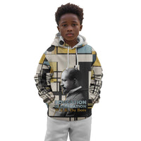 W.E.B. Du Bois Education is Liberation Kid Hoodie Scholar, Activist, Visionary Tribute Design - Wonder Print Shop