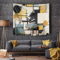 W.E.B. Du Bois Education is Liberation Tapestry Scholar, Activist, Visionary Tribute Design - Wonder Print Shop