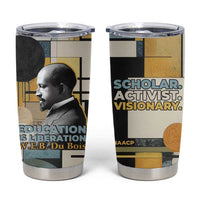W.E.B. Du Bois Education is Liberation Tumbler Cup Scholar, Activist, Visionary Tribute Design - Wonder Print Shop