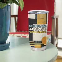 W.E.B. Du Bois Education is Liberation Tumbler Cup Scholar, Activist, Visionary Tribute Design - Wonder Print Shop