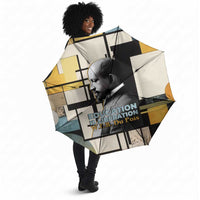 W.E.B. Du Bois Education is Liberation Umbrella Scholar, Activist, Visionary Tribute Design - Wonder Print Shop