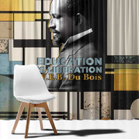 W.E.B. Du Bois Education is Liberation Window Curtain Scholar, Activist, Visionary Tribute Design - Wonder Print Shop