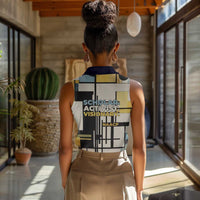 W.E.B. Du Bois Education is Liberation Women Sleeveless Polo Shirt Scholar, Activist, Visionary Tribute Design - Wonder Print Shop