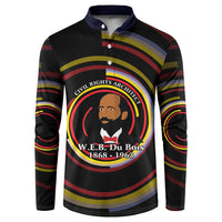 W.E.B. Du Bois Civil Rights Architect Button Sweatshirt Niagara Movement - NAACP Tribute Design