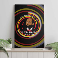 W.E.B. Du Bois Civil Rights Architect Canvas Wall Art Niagara Movement - NAACP Tribute Design - Wonder Print Shop