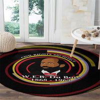 W.E.B. Du Bois Civil Rights Architect Round Carpet Niagara Movement - NAACP Tribute Design - Wonder Print Shop