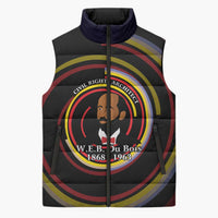 W.E.B. Du Bois Civil Rights Architect Sleeveless Puffer Jacket Niagara Movement - NAACP Tribute Design - Wonder Print Shop