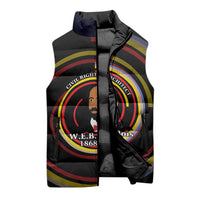 W.E.B. Du Bois Civil Rights Architect Sleeveless Puffer Jacket Niagara Movement - NAACP Tribute Design - Wonder Print Shop