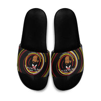 W.E.B. Du Bois Civil Rights Architect Slide Sandals Niagara Movement - NAACP Tribute Design - Wonder Print Shop