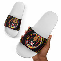 W.E.B. Du Bois Civil Rights Architect Slide Sandals Niagara Movement - NAACP Tribute Design - Wonder Print Shop