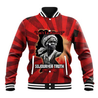 Sojourner Truth Baseball Jacket Ain’t I a Woman - Akron 1851 Speech Tribute Design - Wonder Print Shop