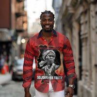 Sojourner Truth Long Sleeve Button Shirt Ain’t I a Woman - Akron 1851 Speech Tribute Design - Wonder Print Shop