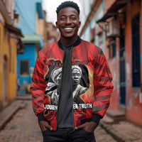 Sojourner Truth Sleeve Zip Bomber Jacket Ain’t I a Woman - Akron 1851 Speech Tribute Design - Wonder Print Shop