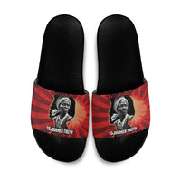 Sojourner Truth Slide Sandals Ain’t I a Woman - Akron 1851 Speech Tribute Design - Wonder Print Shop