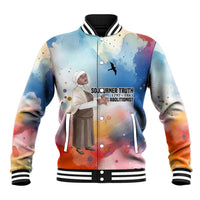 Sojourner Truth Baseball Jacket I Sell the Shadow - Abolitionist Legacy Watercolor Design - Wonder Print Shop