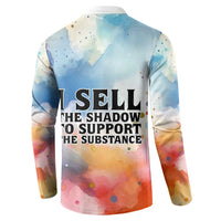 Sojourner Truth Button Sweatshirt I Sell the Shadow - Abolitionist Legacy Watercolor Design