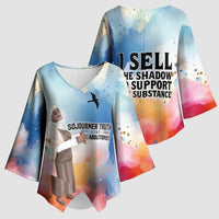 Sojourner Truth Kimono Sleeve Blouse I Sell the Shadow - Abolitionist Legacy Watercolor Design - Wonder Print Shop