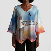 Sojourner Truth Kimono Sleeve Blouse I Sell the Shadow - Abolitionist Legacy Watercolor Design - Wonder Print Shop