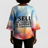 Sojourner Truth Kimono Sleeve Blouse I Sell the Shadow - Abolitionist Legacy Watercolor Design - Wonder Print Shop