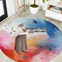 Sojourner Truth Round Carpet I Sell the Shadow - Abolitionist Legacy Watercolor Design - Wonder Print Shop