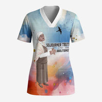 Sojourner Truth Scrub Top I Sell the Shadow - Abolitionist Legacy Watercolor Design - Wonder Print Shop