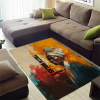Sojourner Truth Area Rug Truth Walks - Bold Portrait and Empowerment Design - Wonder Print Shop