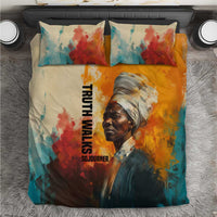 Sojourner Truth Bedding Set Truth Walks - Bold Portrait and Empowerment Design - Wonder Print Shop