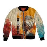 Sojourner Truth Bomber Jacket Truth Walks - Bold Portrait and Empowerment Design - Wonder Print Shop
