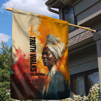 Sojourner Truth Garden Flag Truth Walks - Bold Portrait and Empowerment Design - Wonder Print Shop
