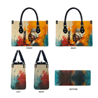 Sojourner Truth Leather Bag Truth Walks - Bold Portrait and Empowerment Design - Wonder Print Shop