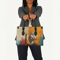 Sojourner Truth Leather Bag Truth Walks - Bold Portrait and Empowerment Design - Wonder Print Shop