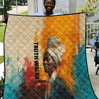 Sojourner Truth Quilt Truth Walks - Bold Portrait and Empowerment Design - Wonder Print Shop