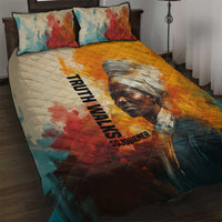 Sojourner Truth Quilt Bed Set Truth Walks - Bold Portrait and Empowerment Design - Wonder Print Shop