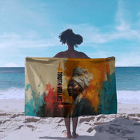 Sojourner Truth Sarong Truth Walks - Bold Portrait and Empowerment Design - Wonder Print Shop