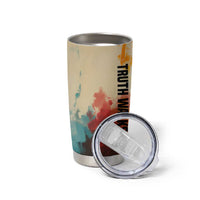 Sojourner Truth Tumbler Cup Truth Walks - Bold Portrait and Empowerment Design - Wonder Print Shop