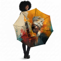 Sojourner Truth Umbrella Truth Walks - Bold Portrait and Empowerment Design - Wonder Print Shop