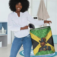 Marcus Garvey Laundry Basket Jamaican Flag Theme African Fist Civil Rights Symbol Pan African Tribute Design - Wonder Print Shop