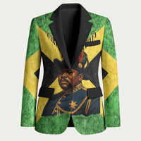 Marcus Garvey Blazer Jamaican Flag Theme African Fist Civil Rights Symbol Pan African Tribute Design - Wonder Print Shop