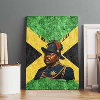 Marcus Garvey Canvas Wall Art Jamaican Flag Theme African Fist Civil Rights Symbol Pan African Tribute Design - Wonder Print Shop
