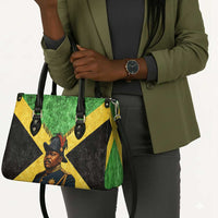 Marcus Garvey Leather Bag Jamaican Flag Theme African Fist Civil Rights Symbol Pan African Tribute Design - Wonder Print Shop