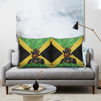 Marcus Garvey Pillow Cover Jamaican Flag Theme African Fist Civil Rights Symbol Pan African Tribute Design - Wonder Print Shop