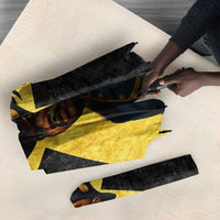 Marcus Garvey Umbrella Jamaican Flag Theme African Fist Civil Rights Symbol Pan African Tribute Design - Wonder Print Shop