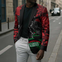 Marcus Garvey Blazer Collage Design Progress Is the Attraction Quote Pan African Movement Tribute - Wonder Print Shop