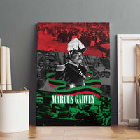 Marcus Garvey Canvas Wall Art Collage Design Progress Is the Attraction Quote Pan African Movement Tribute - Wonder Print Shop