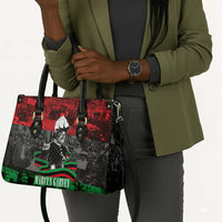 Marcus Garvey Leather Bag Collage Design Progress Is the Attraction Quote Pan African Movement Tribute - Wonder Print Shop