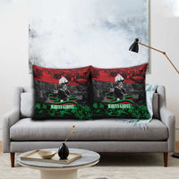 Marcus Garvey Pillow Cover Collage Design Progress Is the Attraction Quote Pan African Movement Tribute - Wonder Print Shop