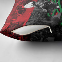 Marcus Garvey Pillow Cover Collage Design Progress Is the Attraction Quote Pan African Movement Tribute - Wonder Print Shop