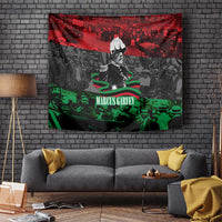 Marcus Garvey Tapestry Collage Design Progress Is the Attraction Quote Pan African Movement Tribute - Wonder Print Shop