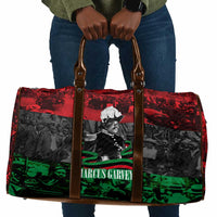 Marcus Garvey Travel Bag Collage Design Progress Is the Attraction Quote Pan African Movement Tribute - Wonder Print Shop